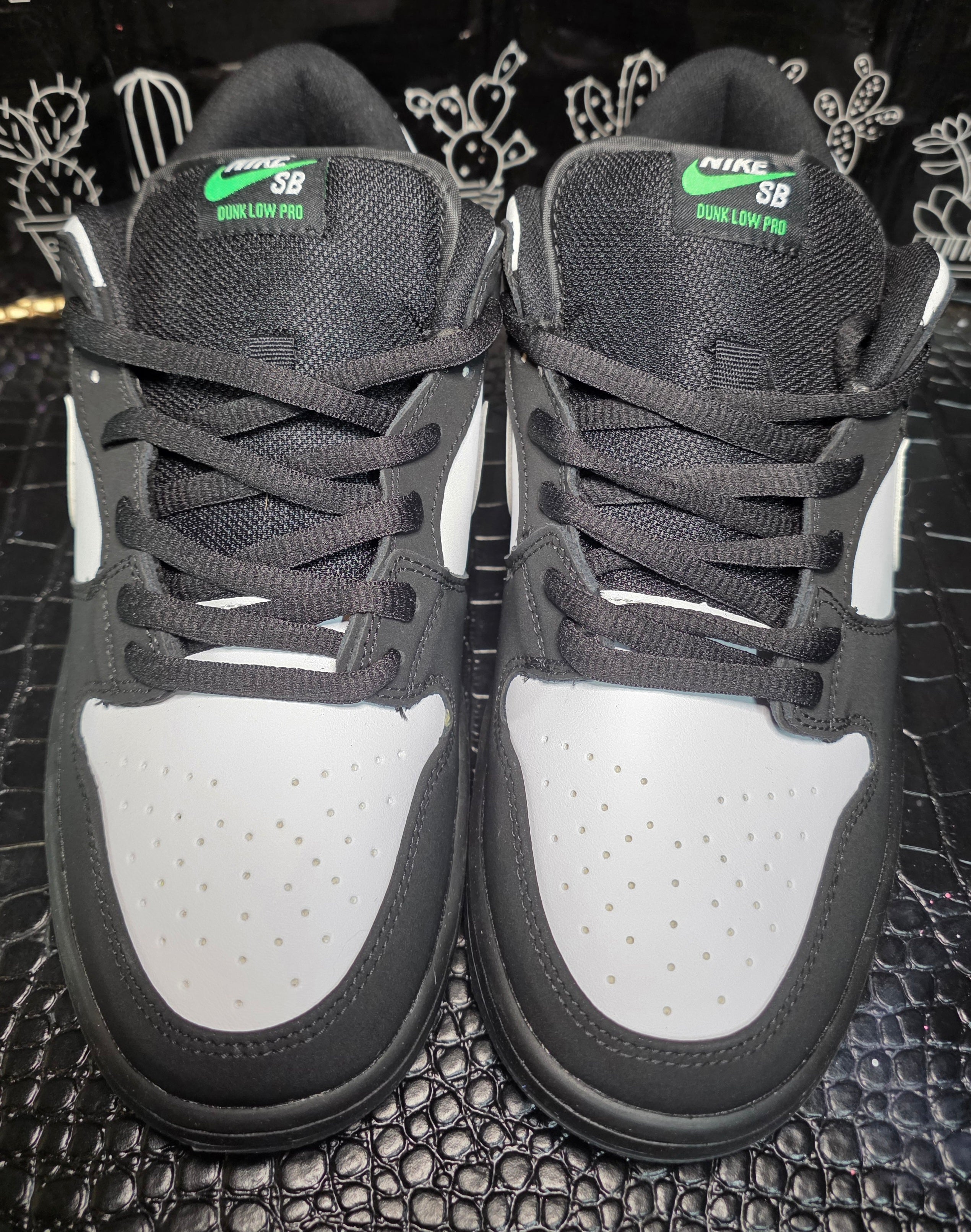 Nike SB Dunk Low “Panda Pigeon Stample” — Design Inspired — Mid Build — US 11