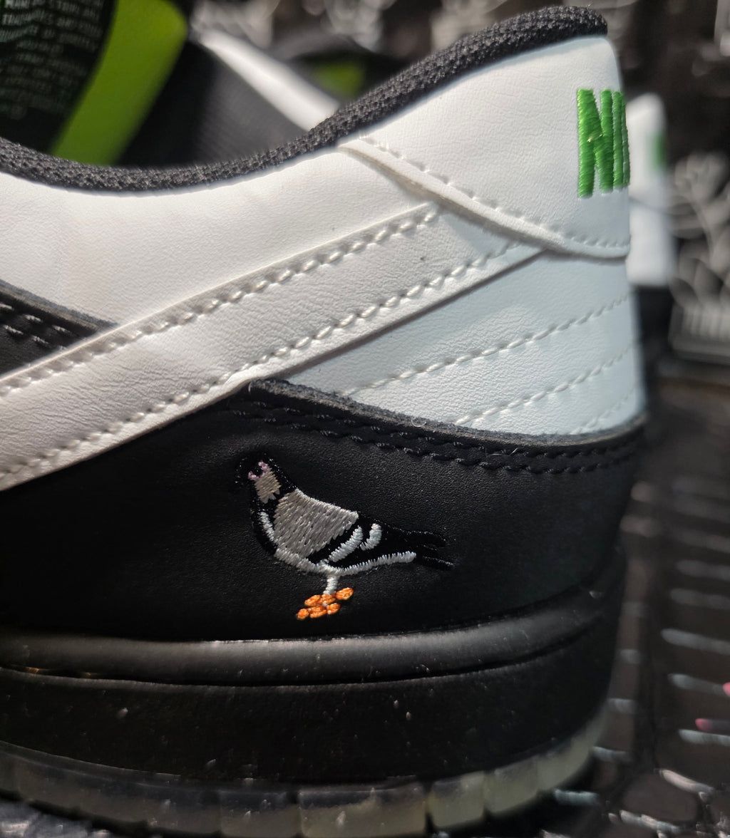 Nike SB Dunk Low “Panda Pigeon Stample” — Design Inspired — Mid Build — US 11