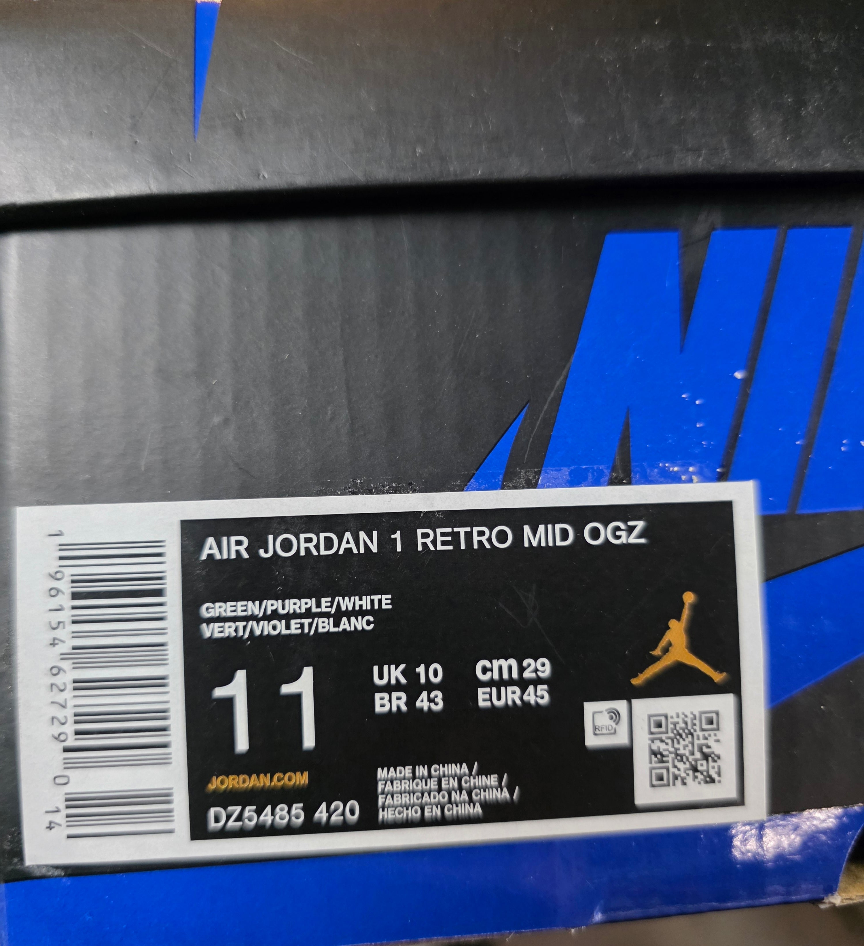 Jordan 1 High Design Inspired “Alternate Zion Voodoos” US 11 &amp