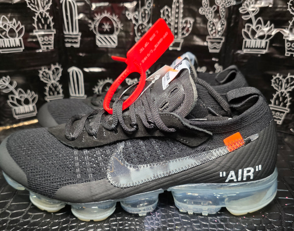Off‑White x Nike Air VaporMax Plus — Black w/ Clear Air Units — 1:1 Spec — US 11