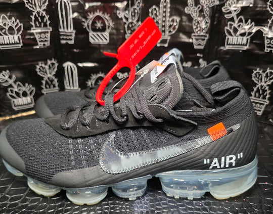 Off‑White x Nike Air VaporMax Plus — Black w/ Clear Air Units — 1:1 Spec — US 11