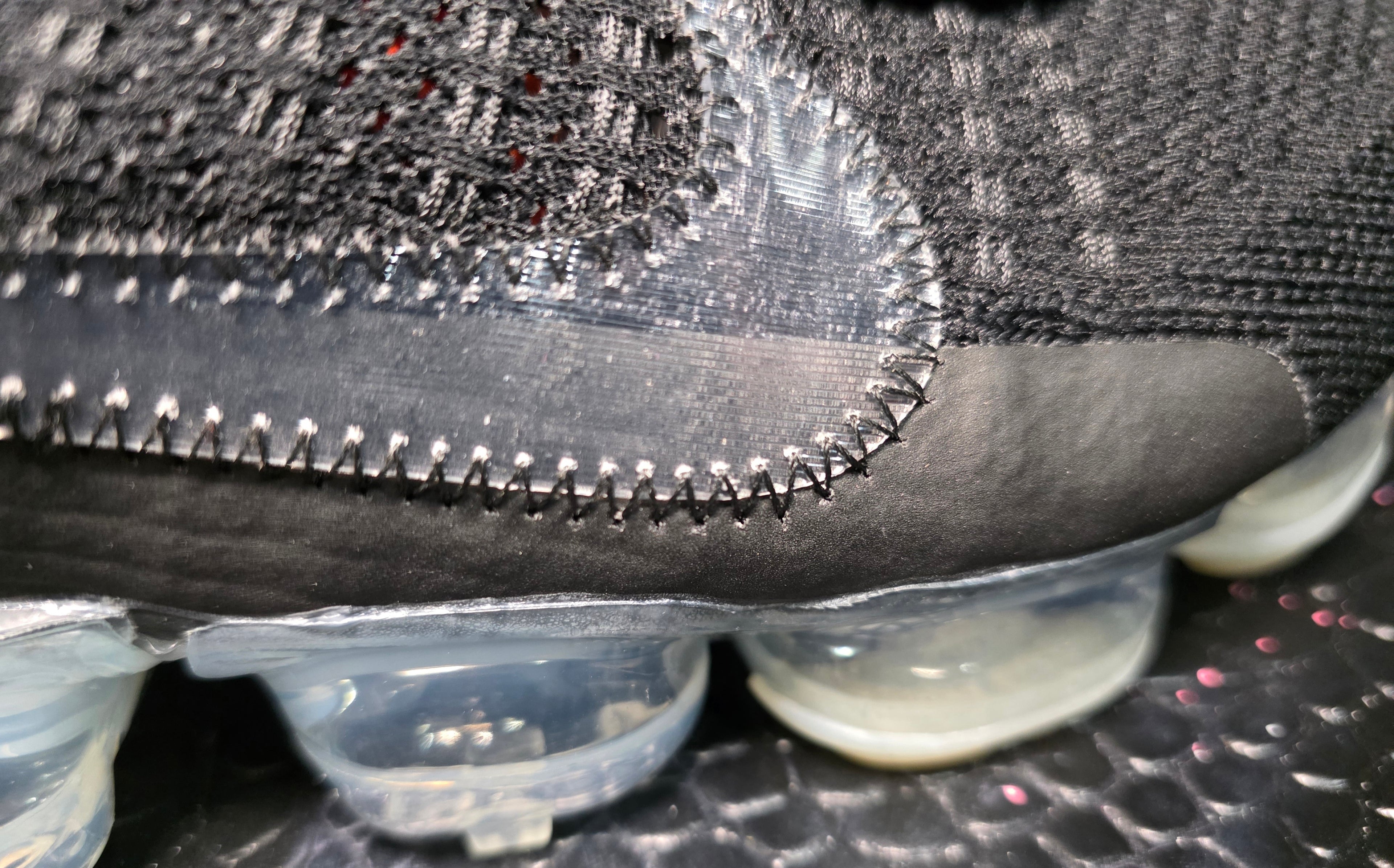 Off‑White x Nike Air VaporMax Plus — Black w/ Clear Air Units — 1:1 Spec — US 11