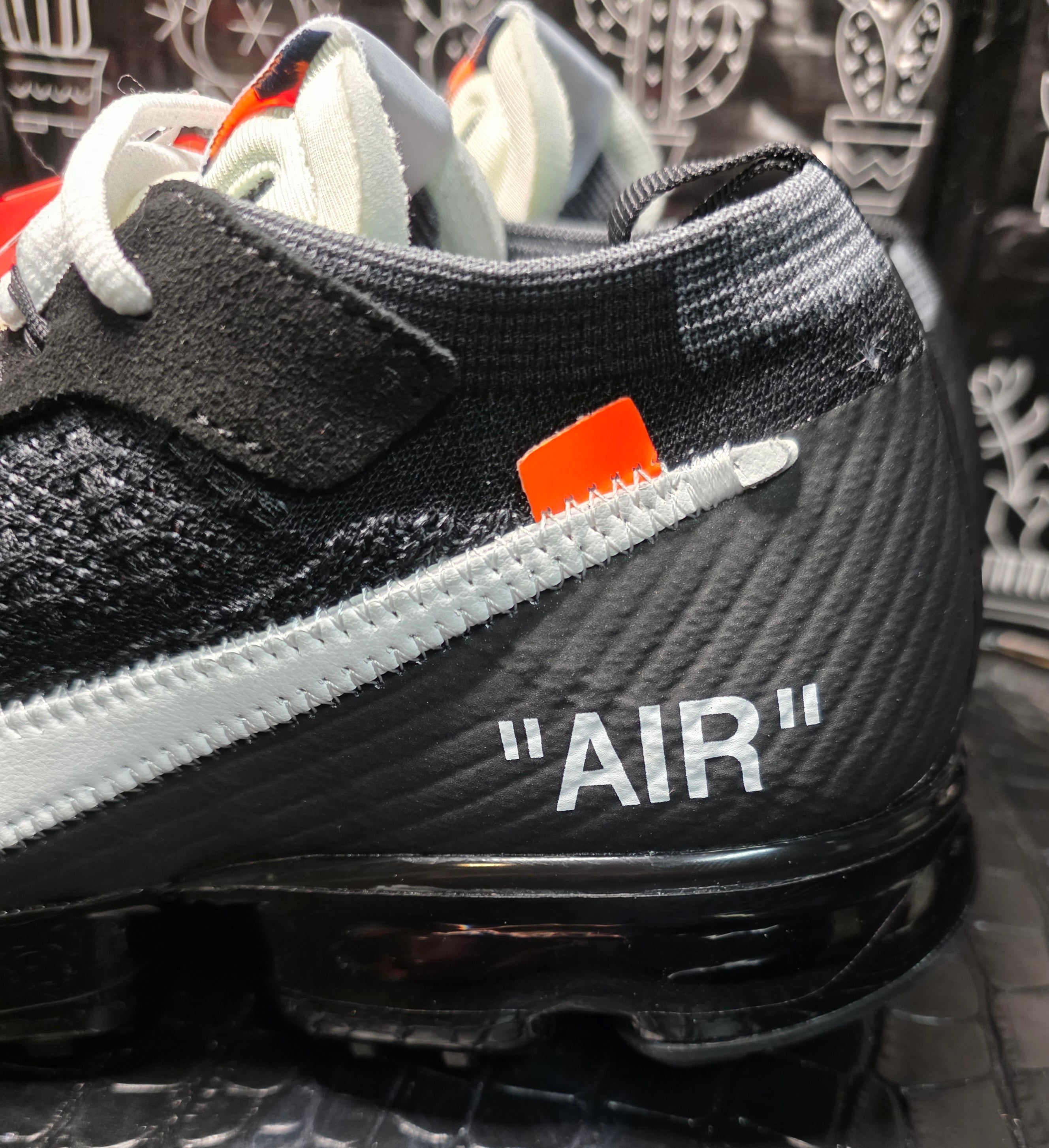 Off‑White x Nike Air VaporMax Plus — Black/Black — 1:1 Spec — US 11