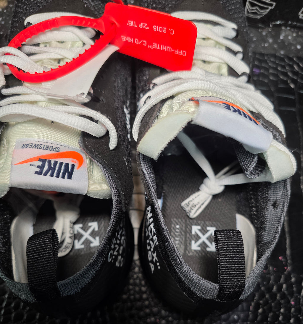 Off‑White x Nike Air VaporMax Plus — Black/Black — 1:1 Spec — US 11