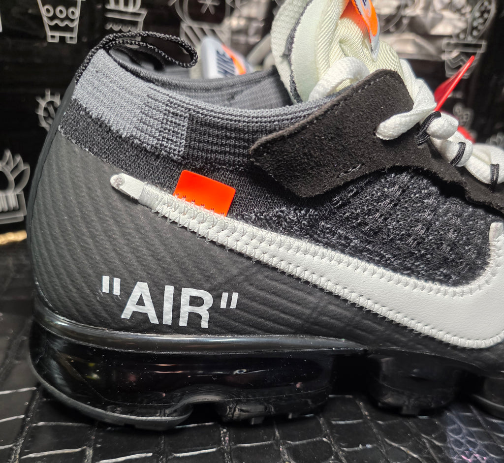 Off‑White x Nike Air VaporMax Plus — Black/Black — 1:1 Spec — US 11