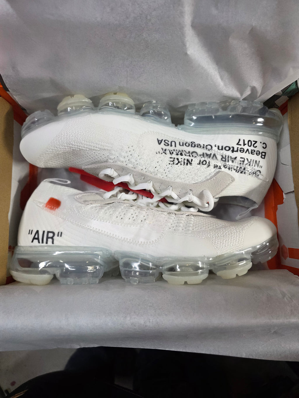 Off‑White x Nike Air VaporMax Plus — White — 1:1 Spec — US 11