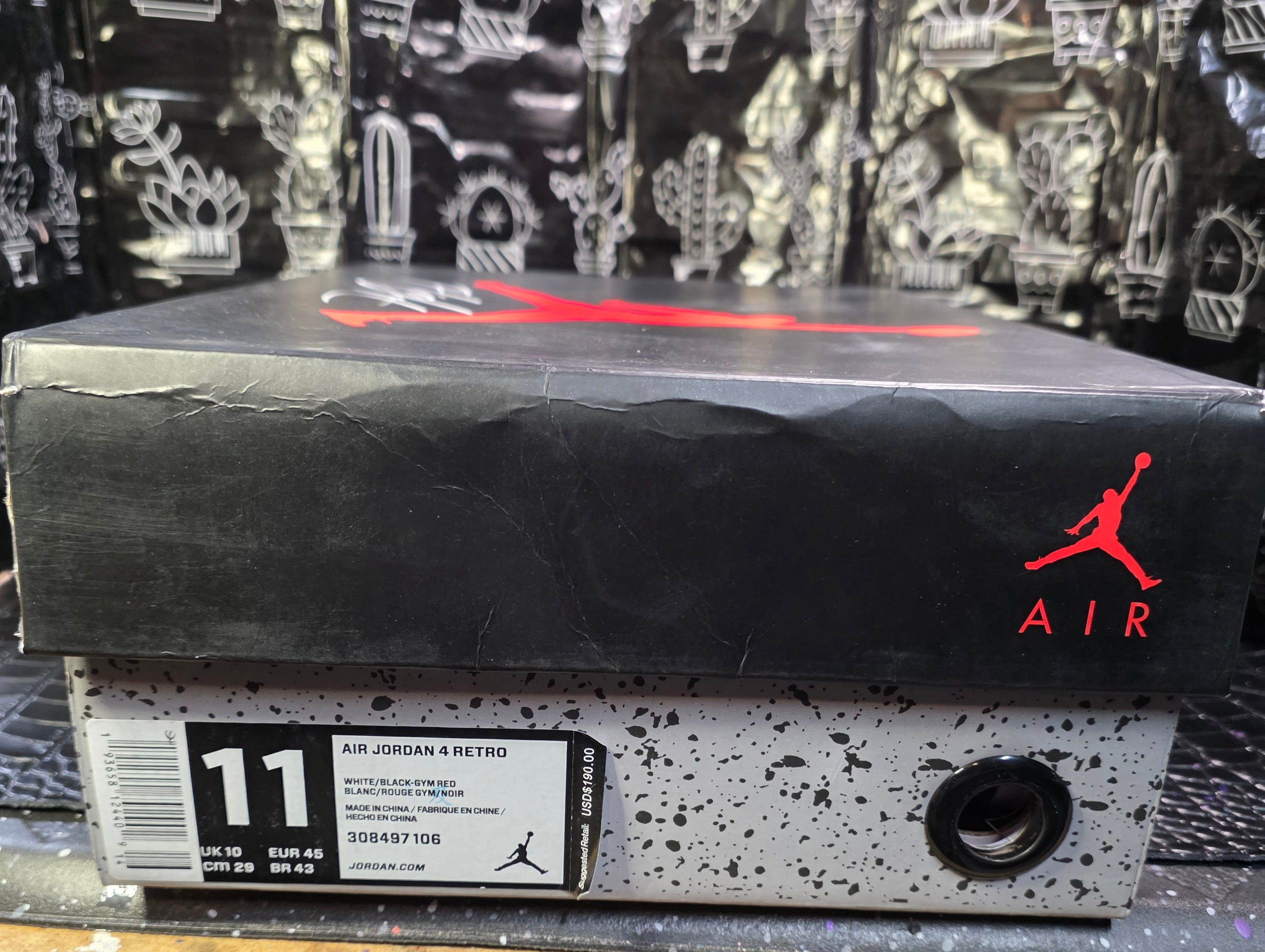 Jordan 4 “Toro Bravo” — Design Inspired — Matching Box — US 11 New