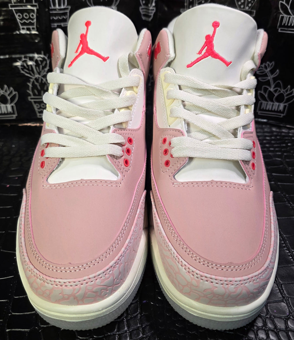 Jordan 3 Retro&nbsp;Design Inspired “Rust Pinks”- US 11