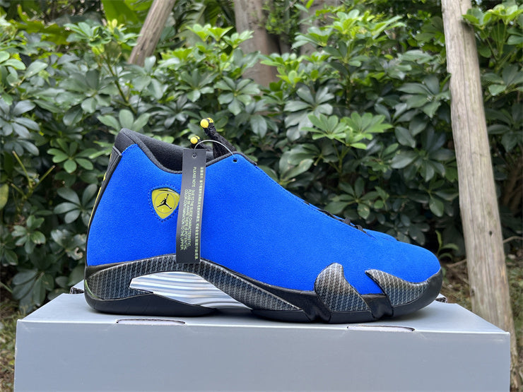 Jordan 14 Blue Ferrari Design-Inspired - Lateral View