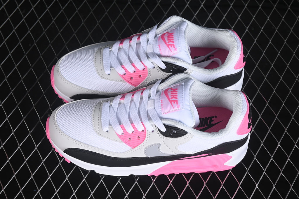 Air Max 90 Design-Inspired - "Rose Pink" "White/Grey/Pink" Custom Tribute - AM90-PINK-007