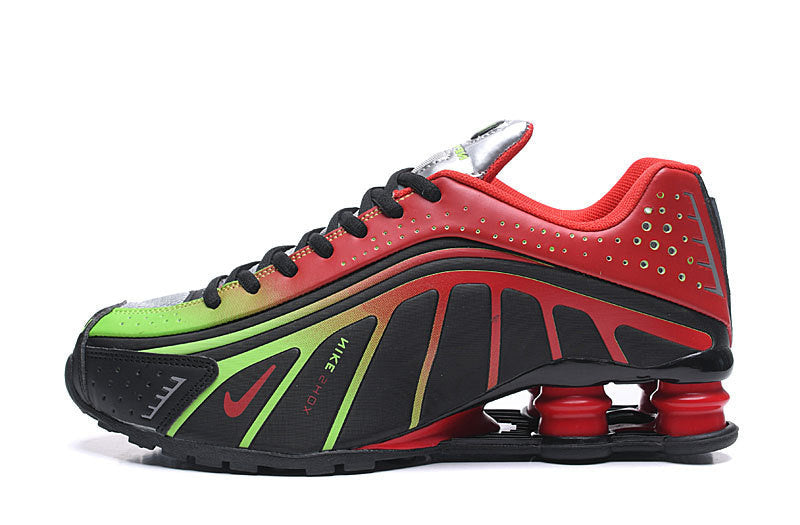 Nike Shox R4 – Design-Inspired "Red Green Black" Custom Tribute Build SX-REDGRNBLK-004