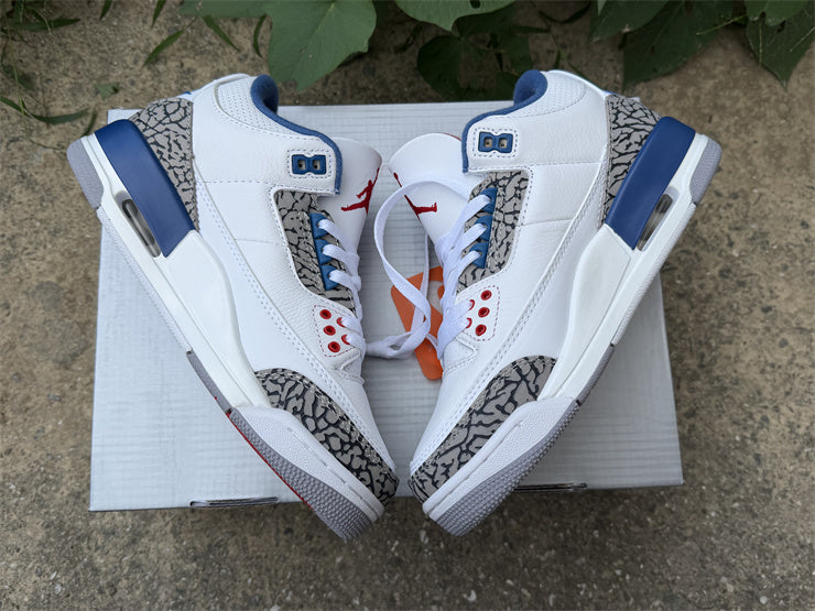 Jordan 3 Design-Inspired - "True Blue" Custom Tribute AJ3-TRUBLU-348