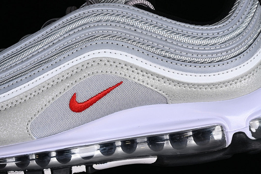 Air Max 97 – Design‑Inspired "Silver Bullet"  Custom Tributes AM97‑SLVRBLT
