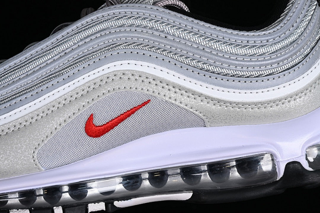 Air Max 97 – Design‑Inspired "Silver Bullet"  Custom Tributes AM97‑SLVRBLT