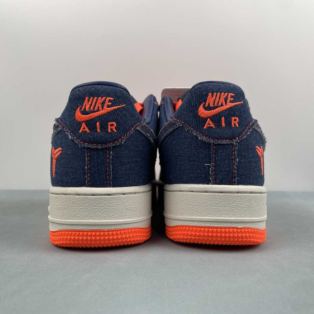 Air Force 1 – Design-Inspired "Kobe - Denims" Navy/Orange Custom Tribute Build AF1-027
