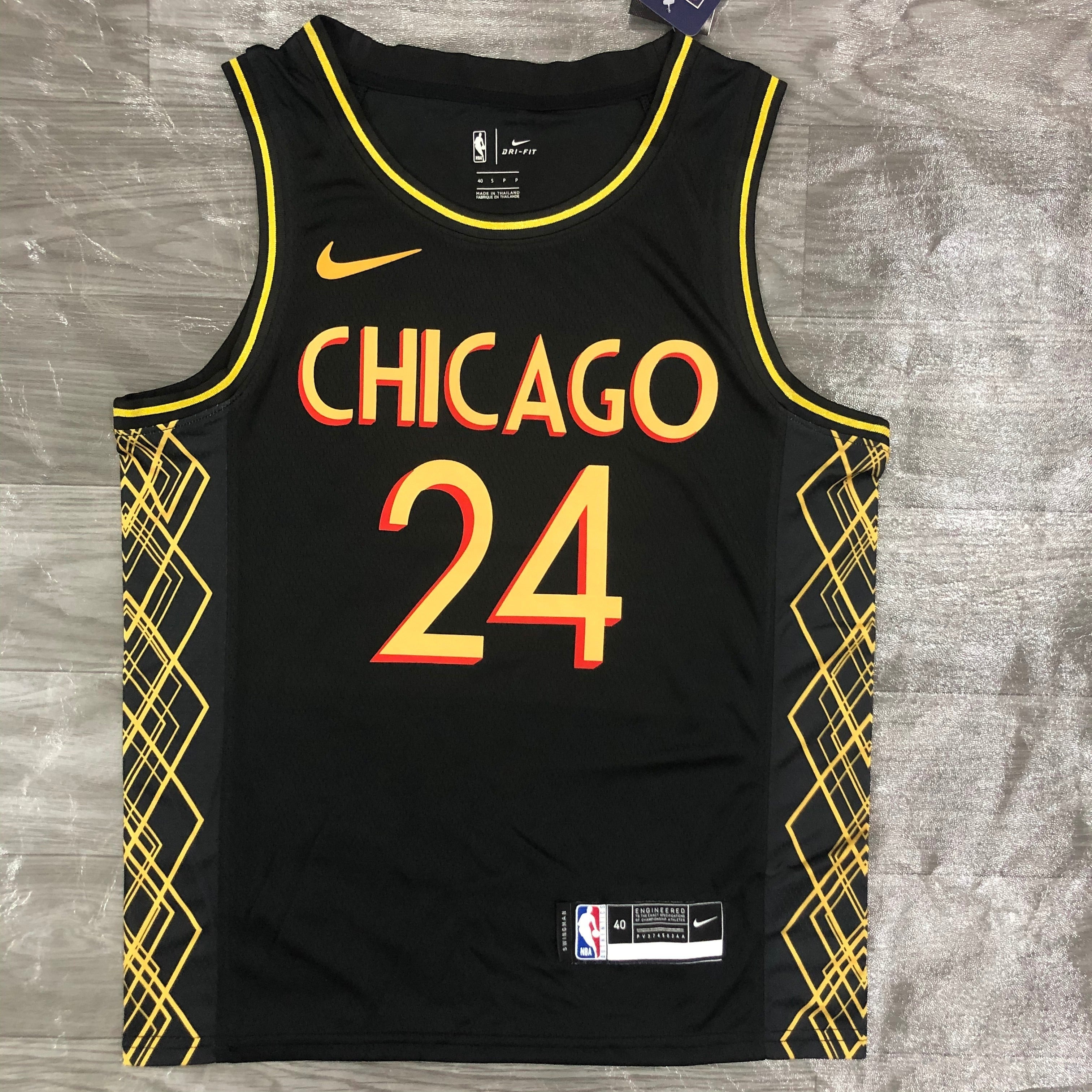 Chicago Bulls — Lauri Markkanen #24 City Edition Jersey (Black/Gold)