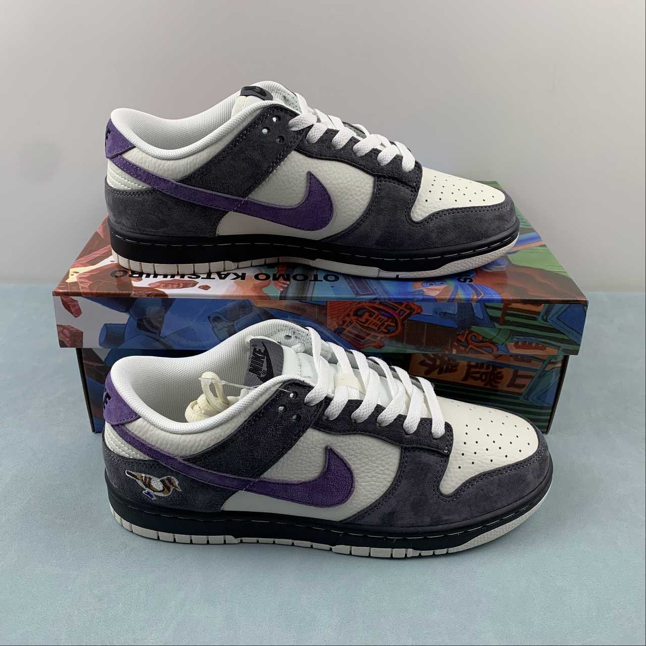 Nike SB Dunk Low - Design-Inspired "Purple Pigeon" Custom Tribute - SBDNK-097