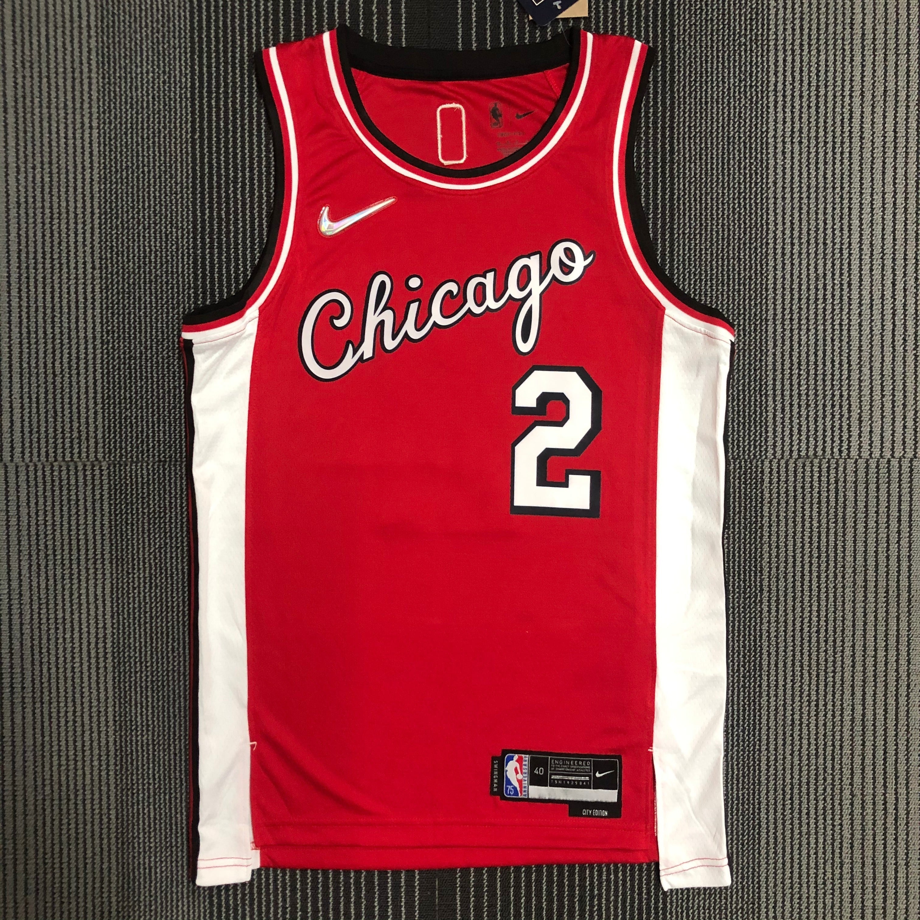 Chicago Bulls — Lonzo Ball #2 City Edition Jersey (Red)