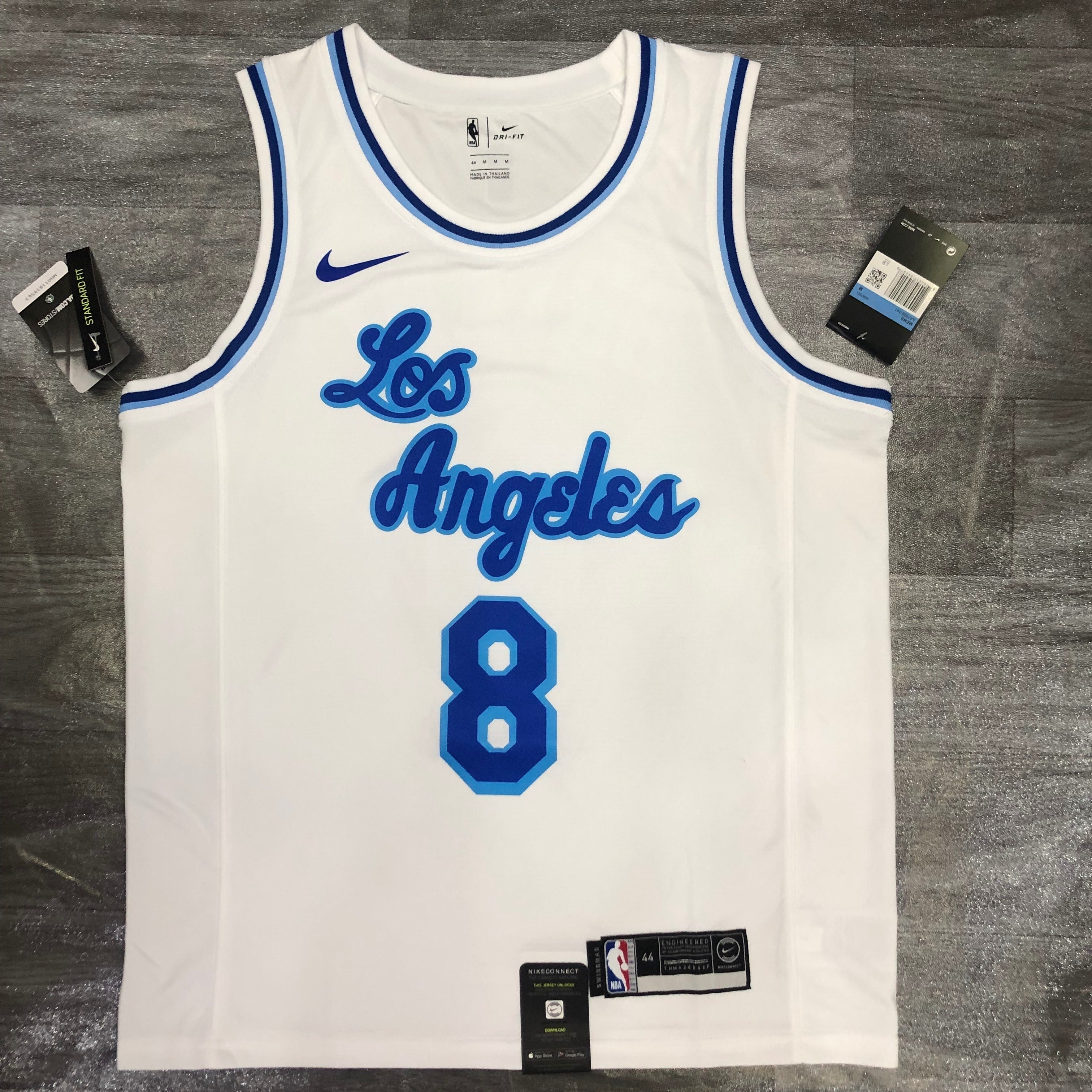 Los Angeles Lakers — Kobe Bryant #8 City Edition (Classic Edition White "Los Angeles" script)