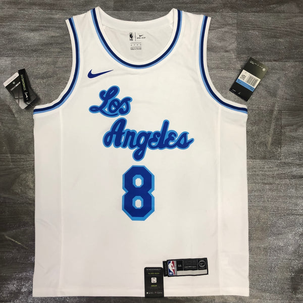 Los Angeles Lakers — Kobe Bryant #8 City Edition (Classic Edition White "Los Angeles" script)