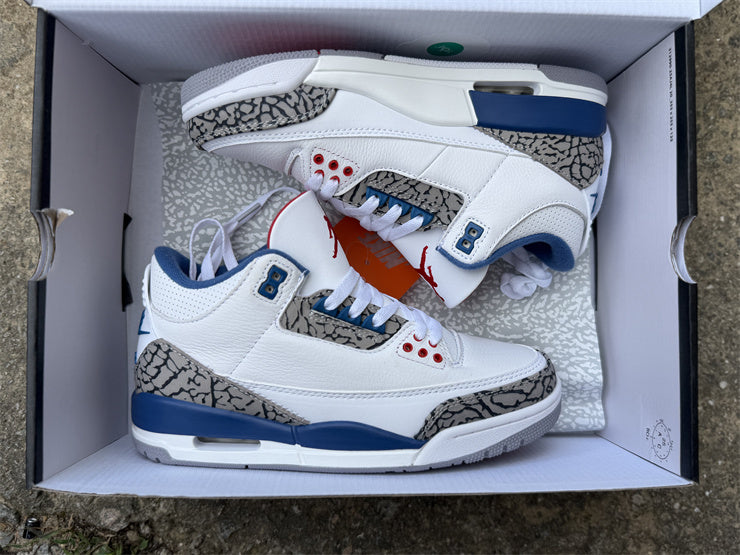 Jordan 3 Design-Inspired - "True Blue" Custom Tribute AJ3-TRUBLU-348