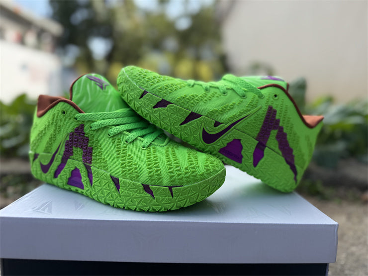Nike Ja 3 - Design-Inspired "Grinch" Custom Tribute - JA3-GRNCH-005