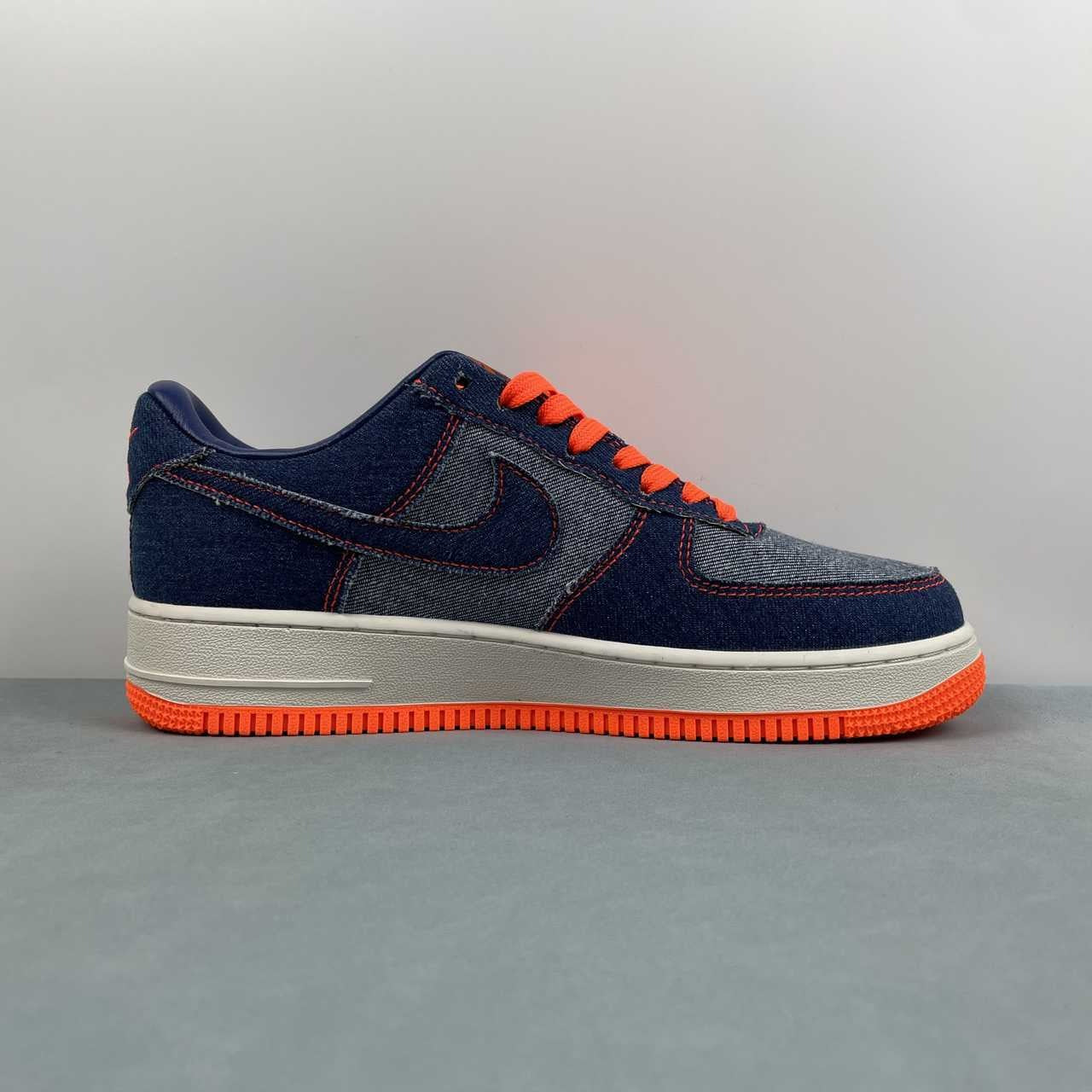 Air Force 1 – Design-Inspired "Kobe - Denims" Navy/Orange Custom Tribute Build AF1-027