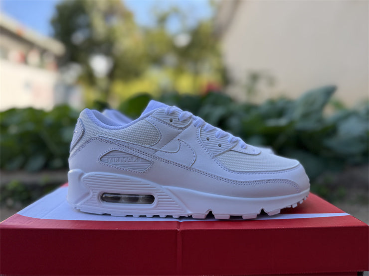 Air Max 90 Design-Inspired - "Triple White" "White" Custom Tribute - AM90-TRIWHITE-004