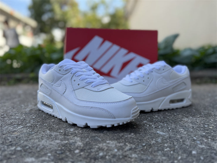 Air Max 90 Design-Inspired - "Triple White" "White" Custom Tribute - AM90-TRIWHITE-004
