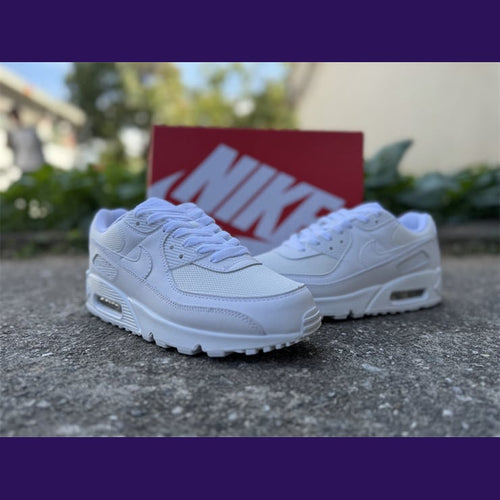 Air Max 90 Design-Inspired - "Triple White" "White" Custom Tribute - AM90-TRIWHITE-004 - Sole Revival and Redemption LLC