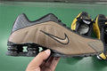Nike Shox R4 – Design-Inspired "Khaki Black" Custom Tribute Build SX-017