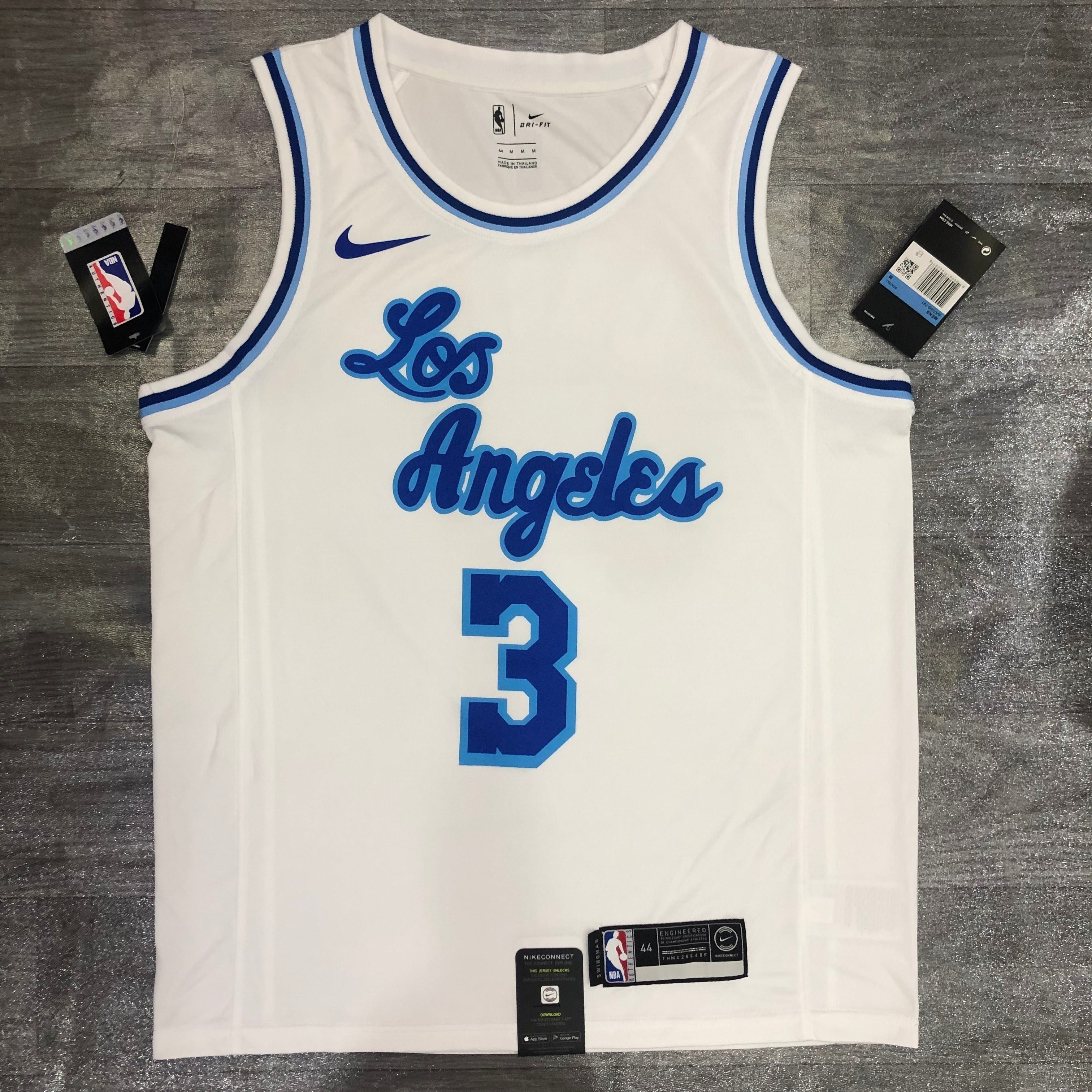Los Angeles Lakers — Anthony Davis #3 City Edition (Classic Edition White "Los Angeles" script)