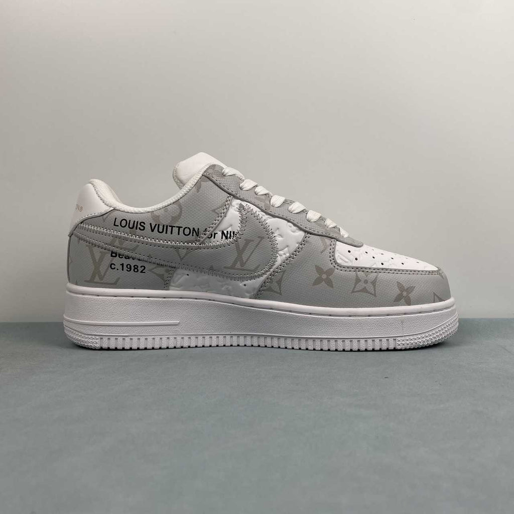 Air Force 1 Low – Design-Inspired “Virgil's: Off‑White" Pack - Grey / Yellow / White / Blue Custom Tribute Build AF1-002