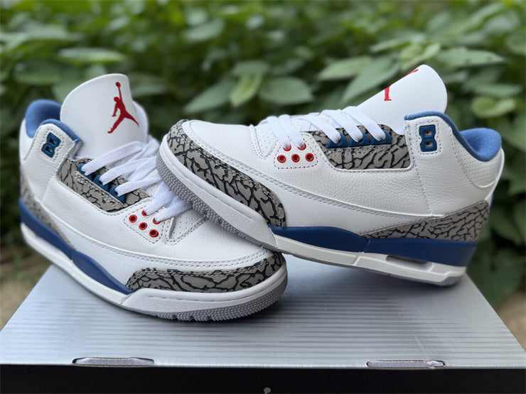 Jordan 3 Design-Inspired - "True Blue" Custom Tribute AJ3-TRUBLU-348