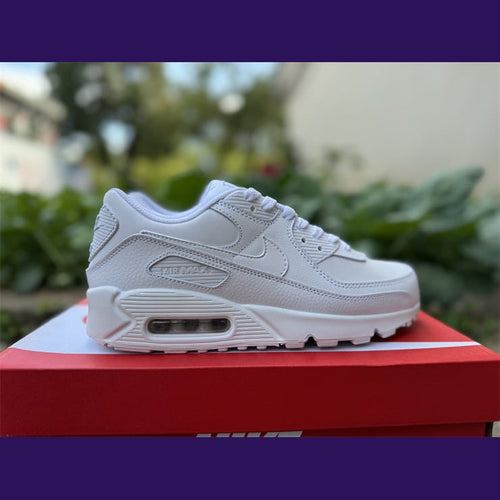 Air Max 90 Design-Inspired - "All White" "White" Custom Tribute - AM90-ALLWHITE-005 - Sole Revival and Redemption LLC