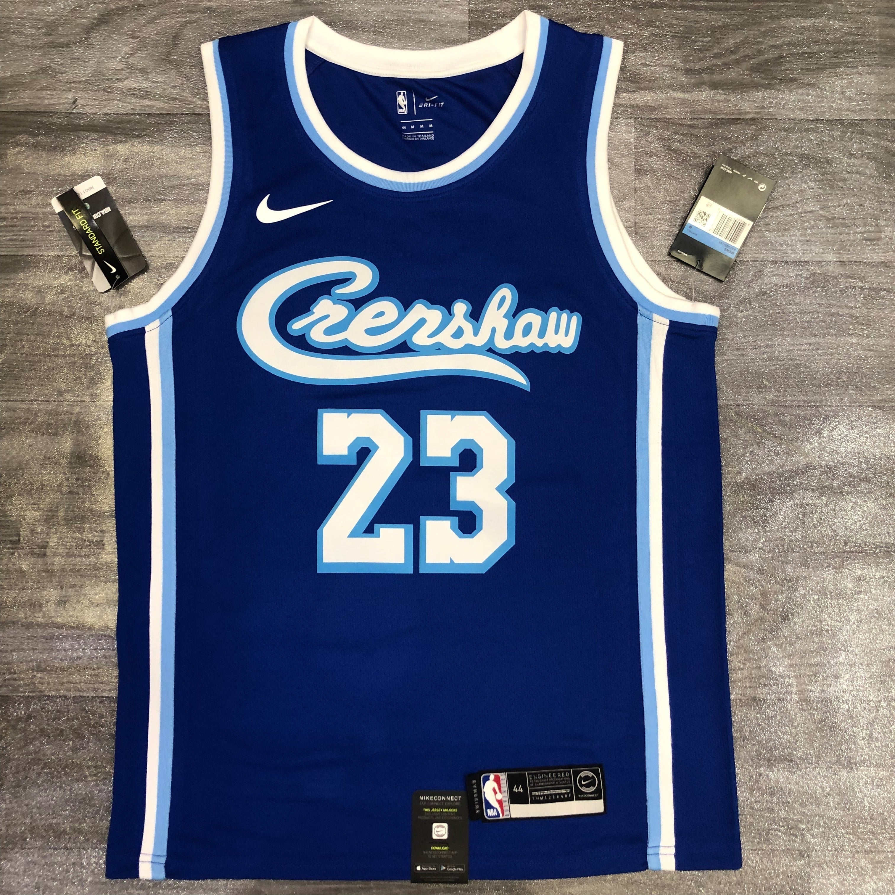 Los Angeles Lakers — LeBron James #23 City Edition (Classic Edition Blue "Crenshaw")