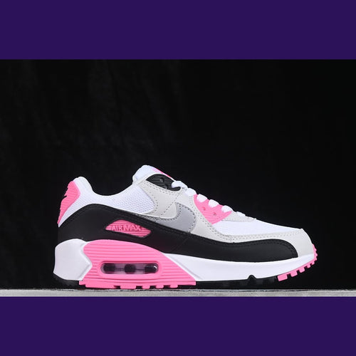 Air Max 90 Design-Inspired - "Rose Pink" "White/Grey/Pink" Custom Tribute - AM90-PINK-007 - Sole Revival and Redemption LLC