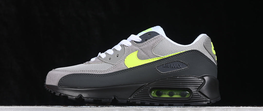 Air Max 90 Design-Inspired - "OG Volt" "Grey/Volt/Black" Custom Tribute - AM90-OGVOLT-009