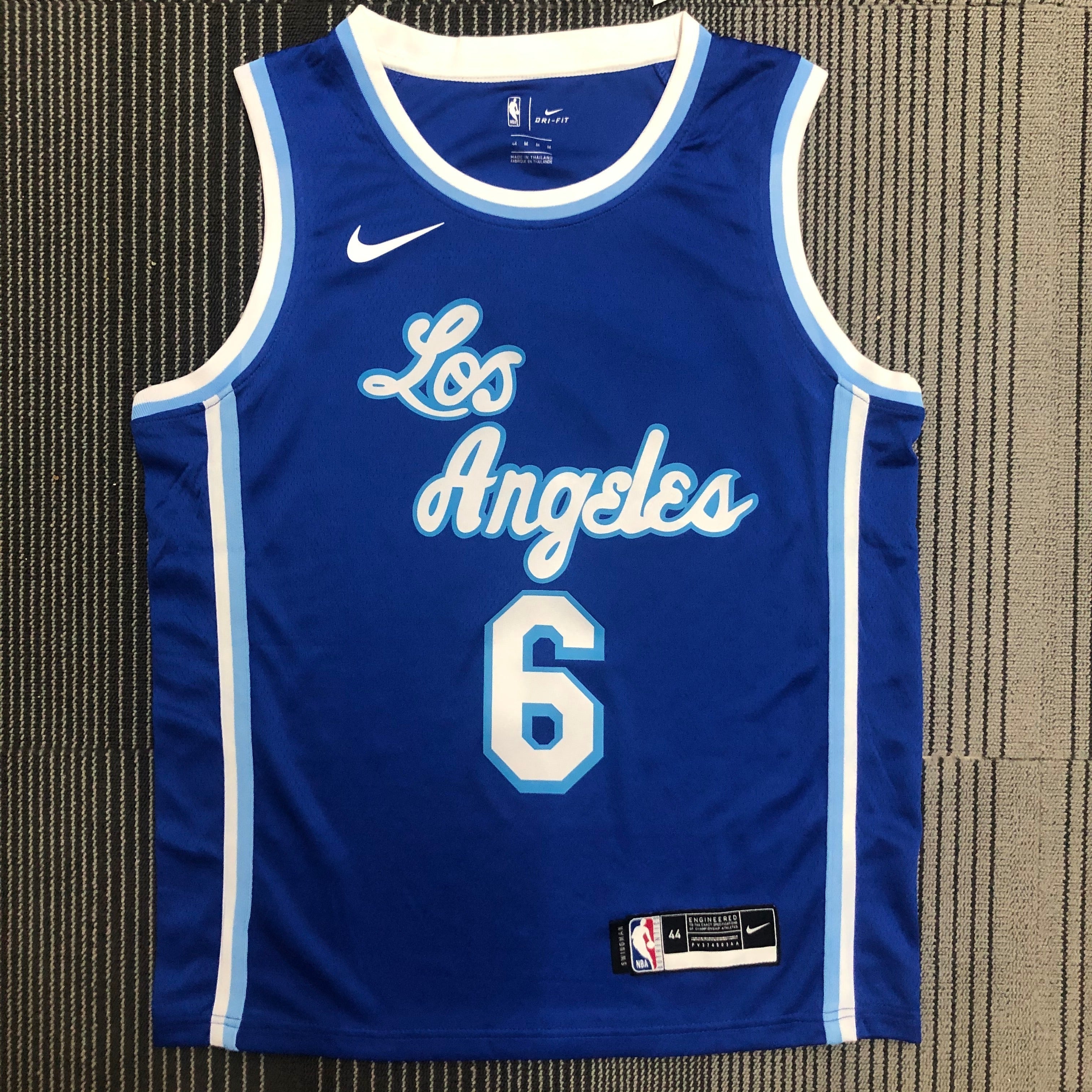 Los Angeles Lakers — Lebron James #6 City Edition (City/Classic Blue "Los Angeles")