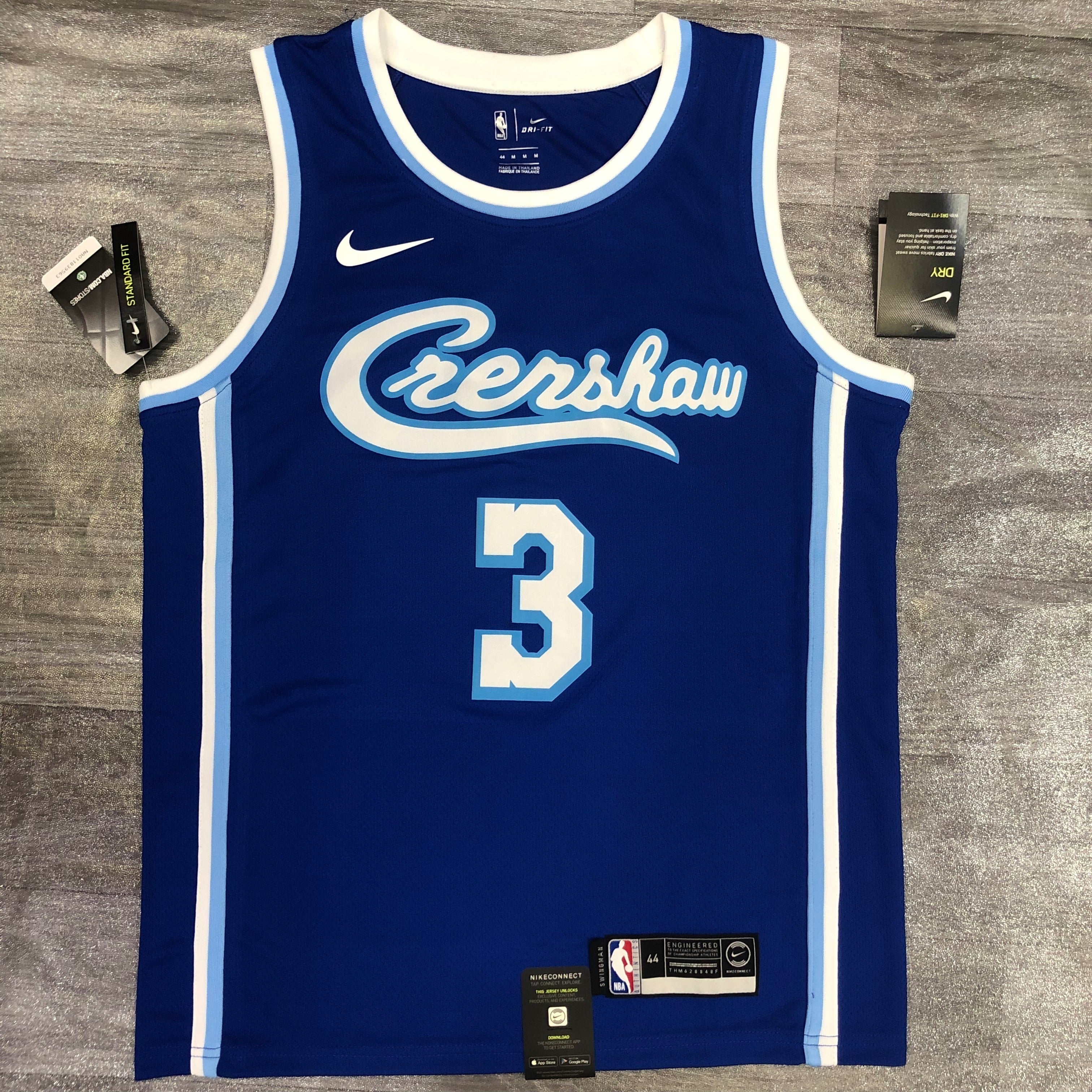Los Angeles Lakers — Anthony Davis #3 City Edition (Classic Edition Blue "Crenshaw")