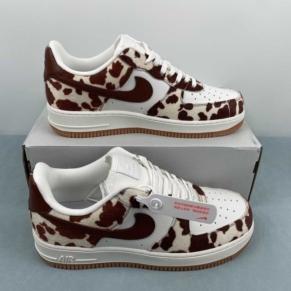 Air Force 1 – Design-Inspired "Cow Prints" Fantasy Build AF1-031 | Black/White & Brown/Cream