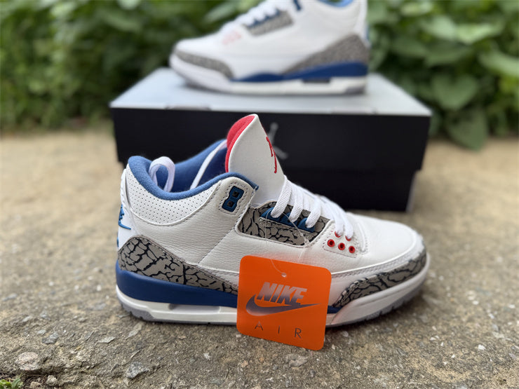 Jordan 3 Design-Inspired - "True Blue" Custom Tribute AJ3-TRUBLU-348