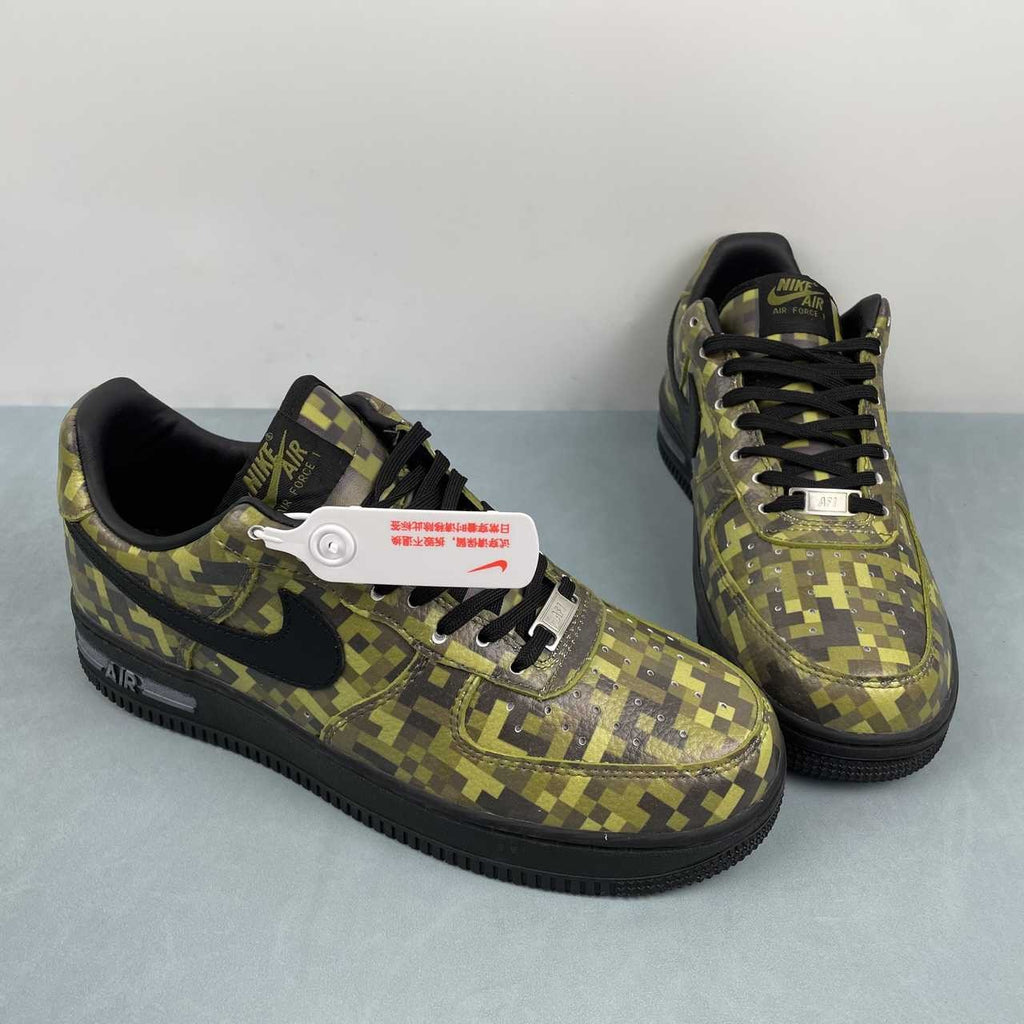 Nike Air Force 1 – Design-Inspired "Minecraft – Digital Camo" Fantasy Build AF1-024