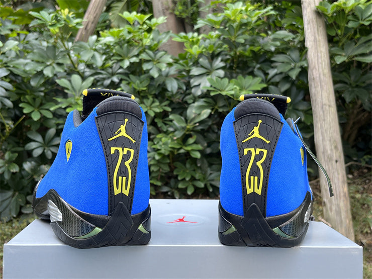 Jordan 14 Blue Ferrari Design-Inspired - Medial View