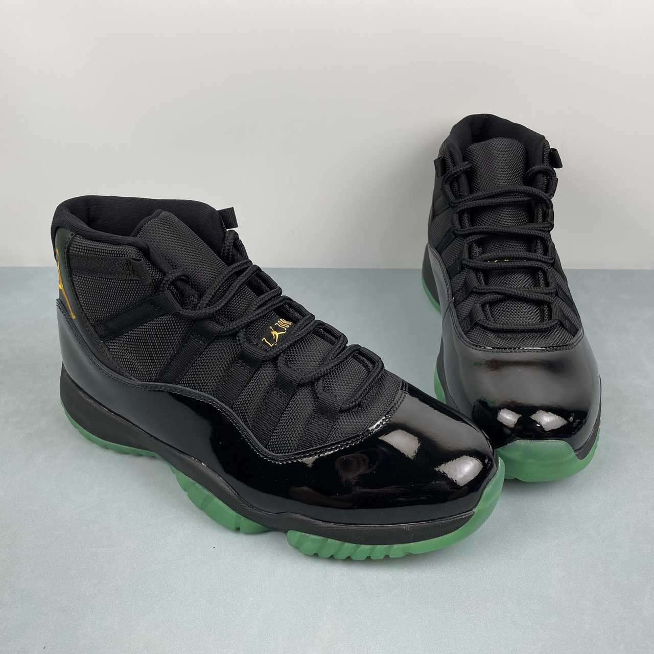 Jordan 11 – Design-Inspired "Jammin Jamaicas" Custom Fantasy Build AJ11‑JAMMN‑1126
