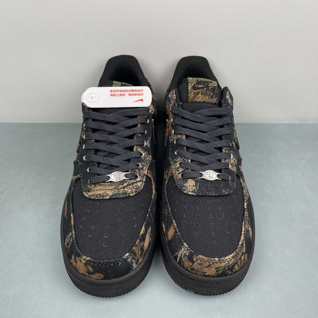Air Force 1 - Design-Inspired "RealTree" Black - Camo Canvas Custom Tribute Build AF1-039