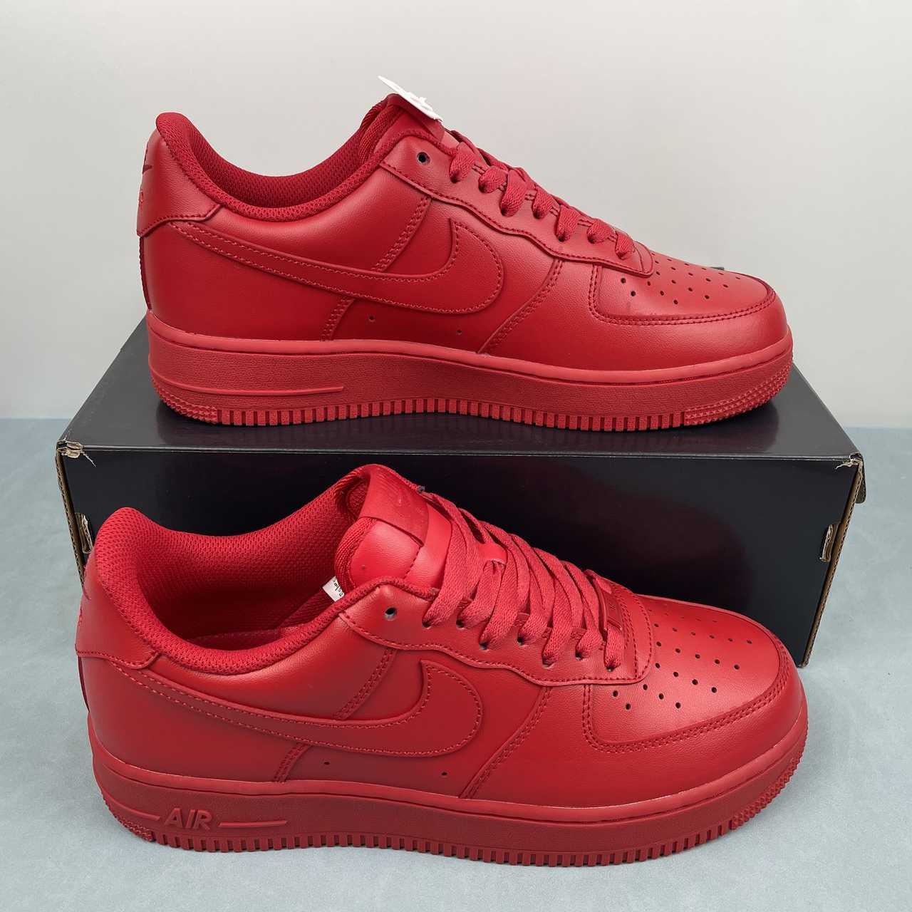 Air Force 1 – Design-Inspired "Red October" Triple Red Custom Tribute Build AF1-028
