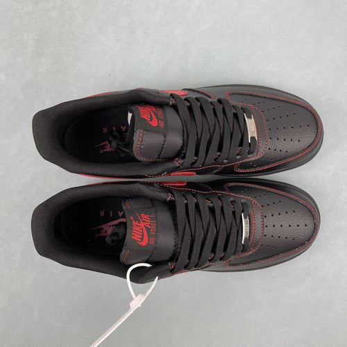 Air Force 1 – Design-Inspired "Red Stitched"  Custom Tribute Build AF1-036