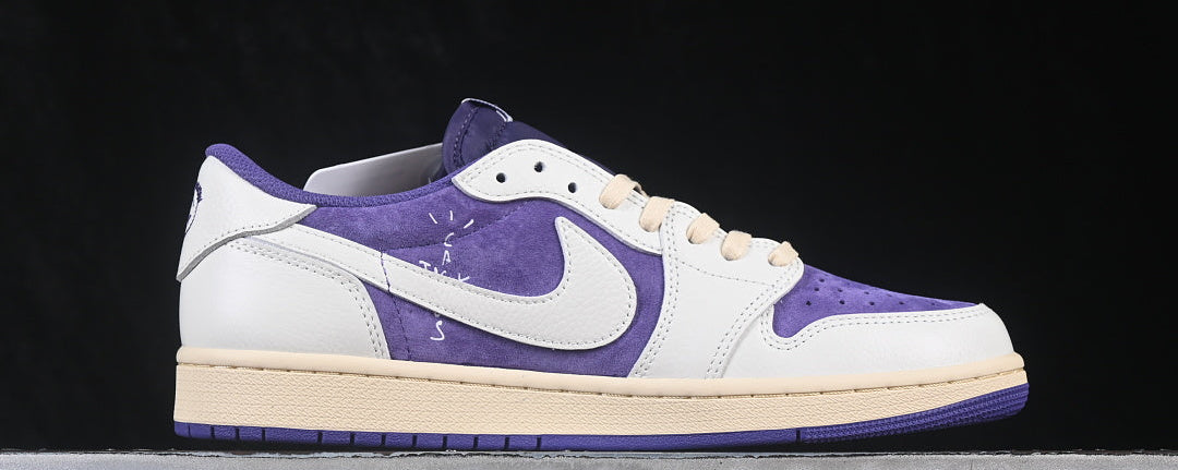 Jordan 1 Low Design-Inspired Court Purple - medial view