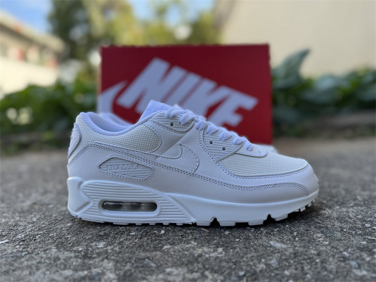 Air Max 90 Design-Inspired - "Triple White" "White" Custom Tribute - AM90-TRIWHITE-004